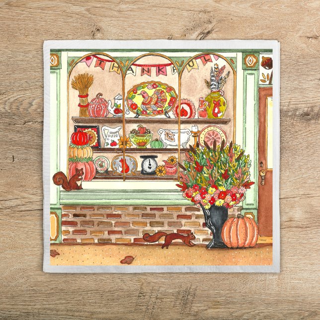 Thanksgiving Antique Shop Napkin (Creator Uploaded)