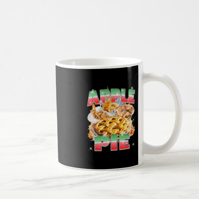Thanksgiving Apple Pie Bootleg 90's Rap Rock Vinta Coffee Mug (Right)