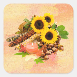 Thanksgiving Array 1 Square Sticker