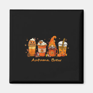Thanksgiving Autumn Brew Fall Coffee Pumpkin Spice Magnet