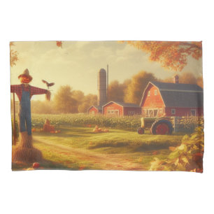 Thanksgiving/Autumn/Fall on the farm Pillowcase
