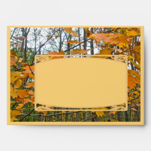 Thanksgiving Autumn Maple Foliage Envelope
