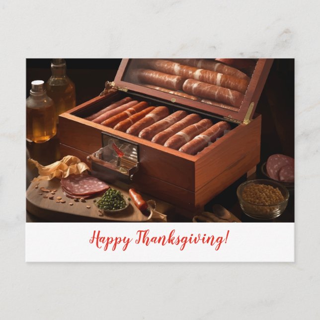 Thanksgiving Autumn Painting Postcard (Front)