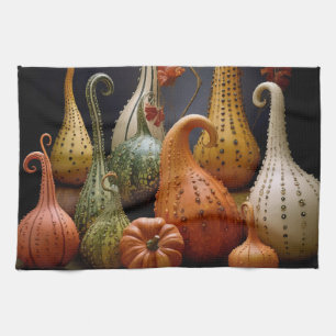 Thanksgiving Autumn Painting Tea Towel