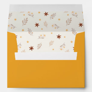Thanksgiving Baby Shower Invitation Envelope