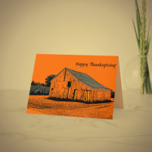 Thanksgiving Barn Invitation