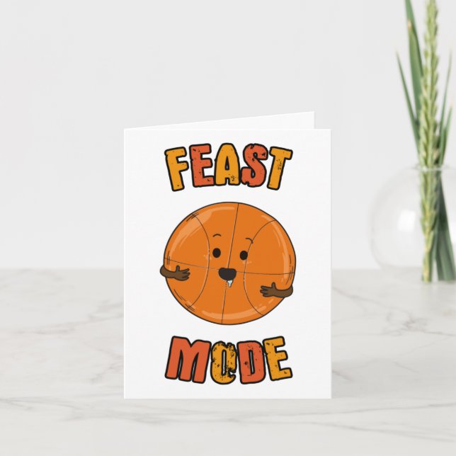 Thanksgiving Basketball Feast Mode  Card (Front)