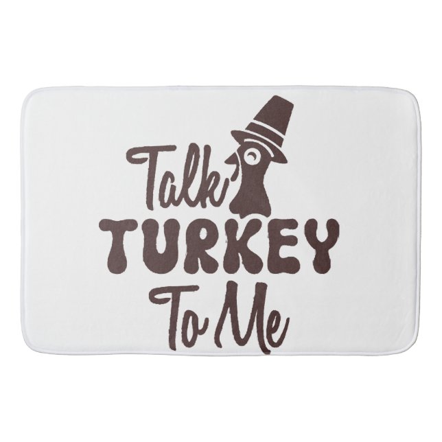 Thanksgiving  bath mat (Front)