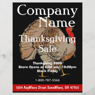 ThanksGiving Black Friday Sale Flyer