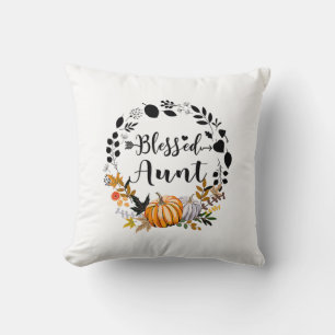 Thanksgiving Blessed Aunt Pumpkin Thanksgiving Cushion