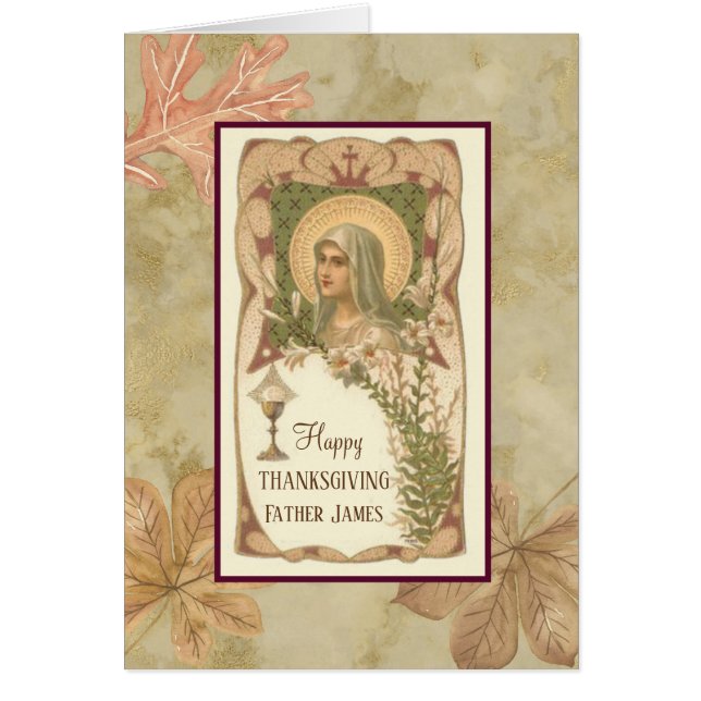 Thanksgiving Blessed Virgin Mary Priest (Front)
