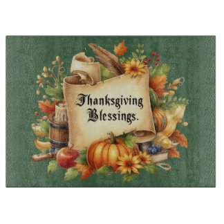 Thanksgiving Blessing Cutting Board