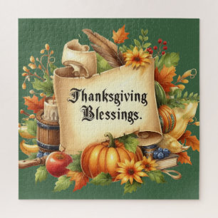 Thanksgiving Blessing Jigsaw Puzzle