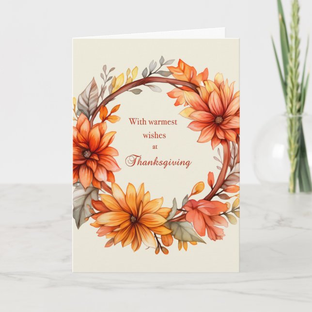 Thanksgiving Blessings Card (Front)
