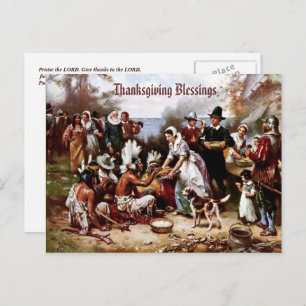 Thanksgiving Blessings. Customisable Postcard