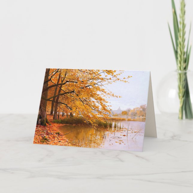 Thanksgiving Blessings. Fine Art Greeting Cards (Front)