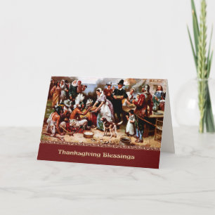 Thanksgiving Blessings. Fine Art Holiday Card