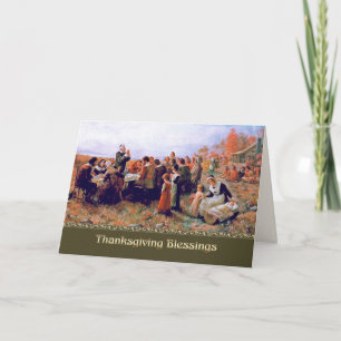 Thanksgiving Blessings. Fine Art Holiday Card