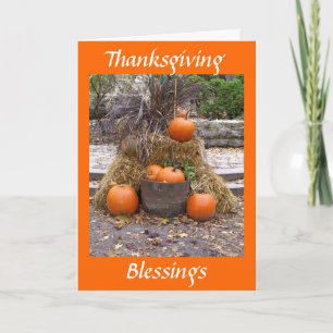 Thanksgiving Blessings Holiday Card