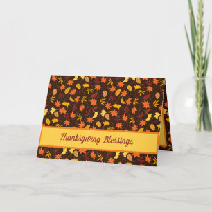 Thanksgiving Blessings Holiday Card