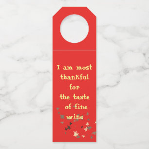 Thanksgiving -  Bottle Hanger Tags