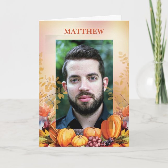 Thanksgiving Bountiful Appreciation Card (Front)
