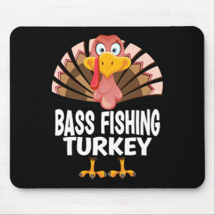 Thanksgiving Byb Fishing Turkey Matching Pajama Mouse Pad