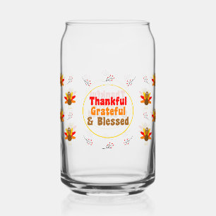 Thanksgiving Can Glass Thanksgiving Home Decor