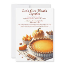 Thanksgiving Canada | Cosy Pumpkin Pie Gathering