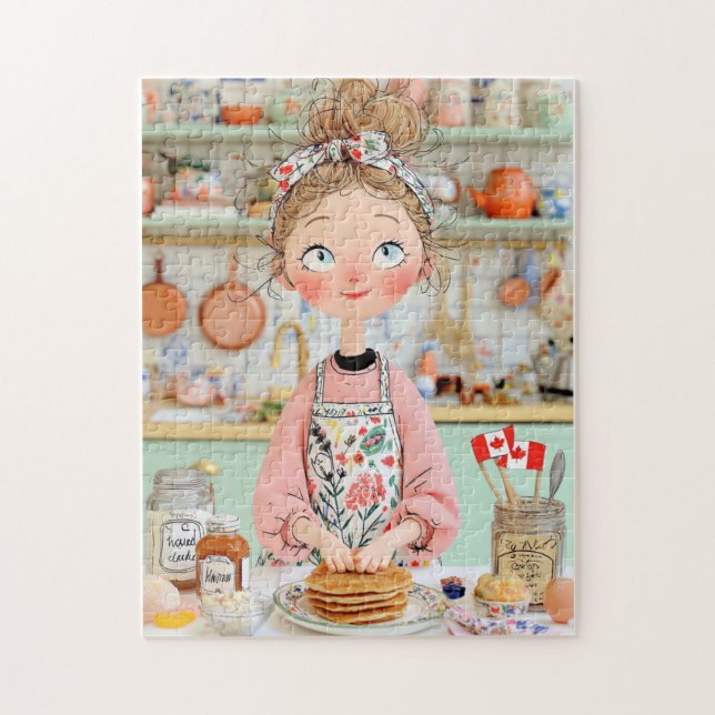 Thanksgiving Canada Puzzle | Cosy Kitchen Pancake  (Vertical)