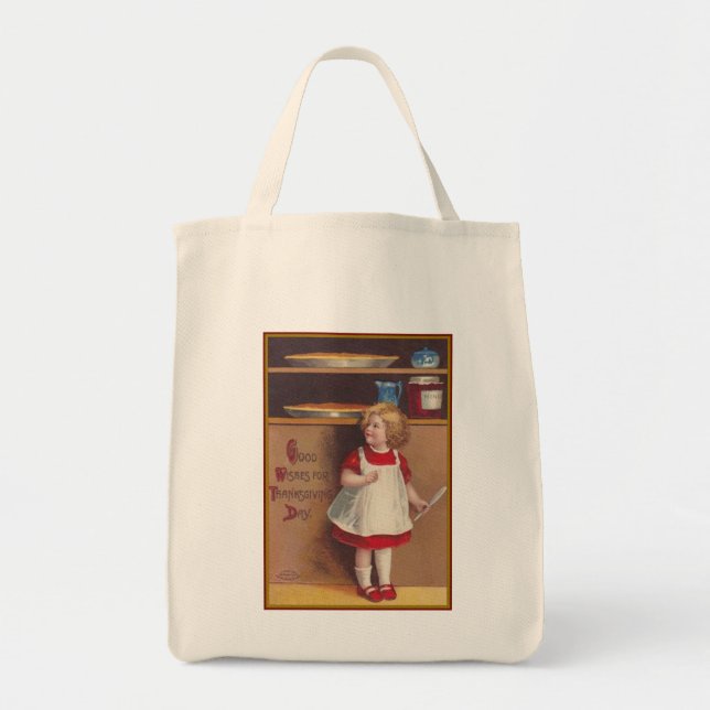 Thanksgiving Canvas Tote Bag (Front)