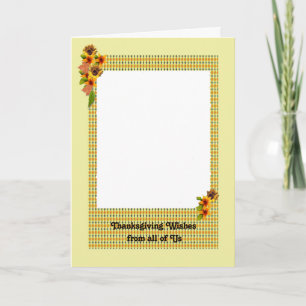 Thanksgiving Card, Add Your Family Photo Holiday Card