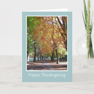 Thanksgiving Card - Autumn Foliage