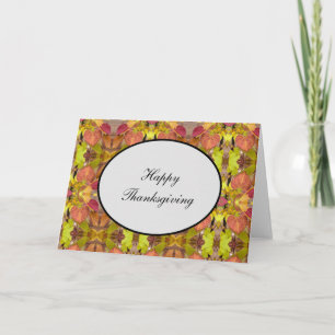 Thanksgiving Card Fall Leaves #1