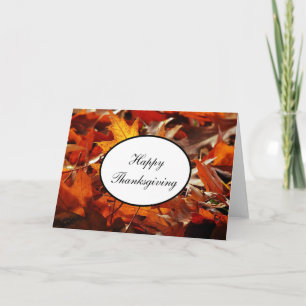 Thanksgiving Card Fall Leaves #2
