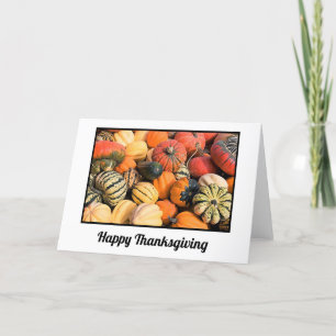 Thanksgiving Card Pumpkins & Gourds
