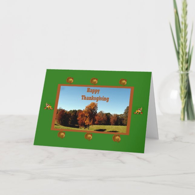 Thanksgiving Card  With Rural Mississippi Theme (Front)