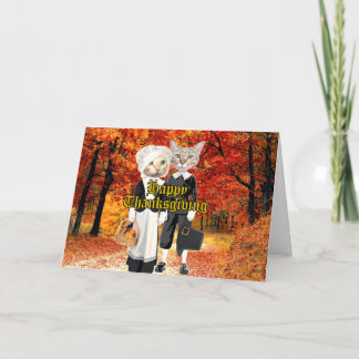 Thanksgiving Cats Holiday Card