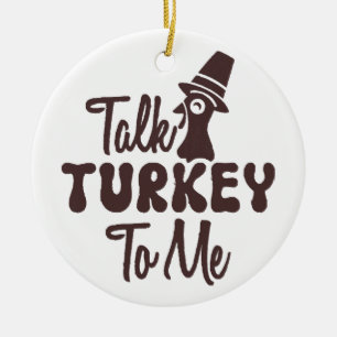 Thanksgiving  ceramic tree decoration