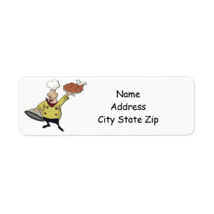 **THANKSGIVING CHEF** RETURN ADDRESS LABEL