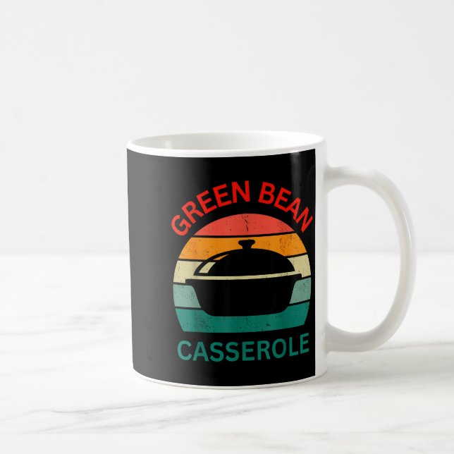 Thanksgiving Christmas Funny Green Bean Cerole Des Coffee Mug (Right)