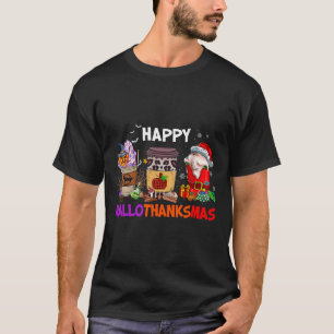 Thanksgiving Christmas Happy Hallothanksmas Coffee T-Shirt