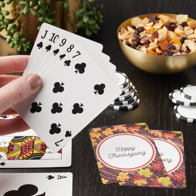 Thanksgiving Classic Playing Cards (In Situ)