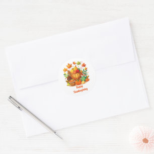Thanksgiving Classic Round Sticker