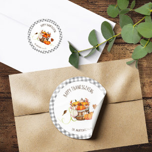 Thanksgiving  classic round sticker