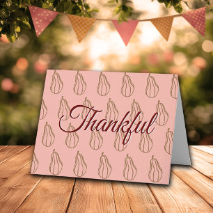 Thanksgiving Co Worker Office Staff Editable Card
