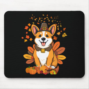 Thanksgiving Corgi Dog Turkey 1 Mouse Pad