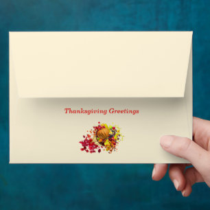 Thanksgiving Cornucopia - A7 Envelope