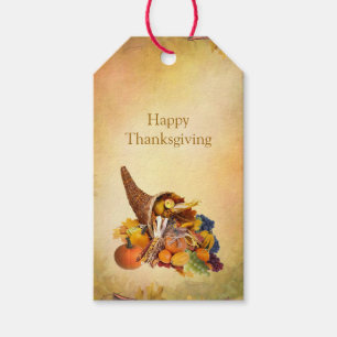 Thanksgiving, Cornucopia Gift Tags