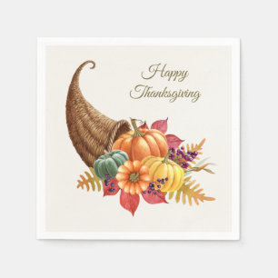 Thanksgiving Cornucopia Napkin